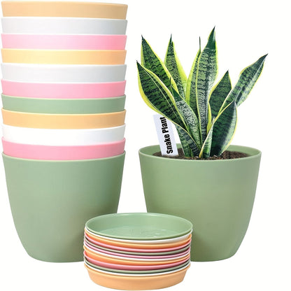 Bloempot Set - GreenBloom - Klassiek Design - Binnen/Buiten Gebruik