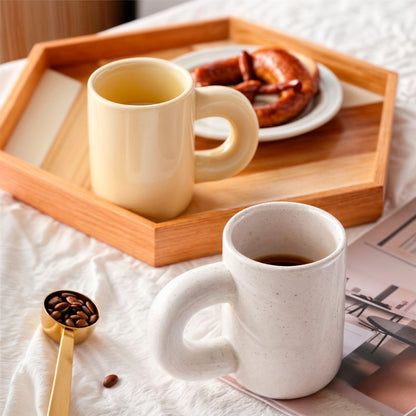 Keramische Mok - PureCup - Geometrisch Ontwerp - Elegante Woondecoratie