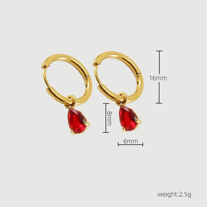 Sieraden Cadeauset - Garnalya - Januari Geboortesteen Bedel - Elegante Granaat Ontwerp