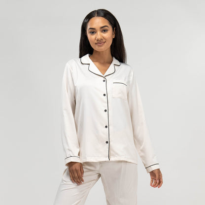 Pyjama Set - LuxeDream - Satijnen Stof - Elegante Comfort