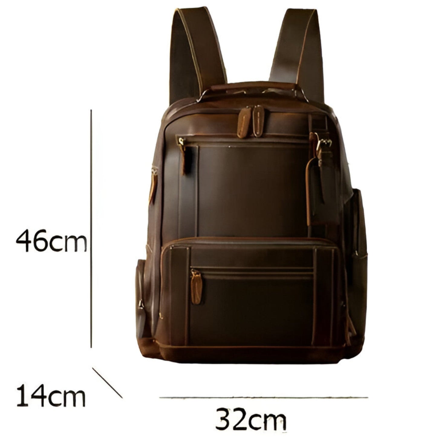 Leren Rugzak - UrbanFlex - Handgemaakt Ontwerp - Premium Kwaliteit