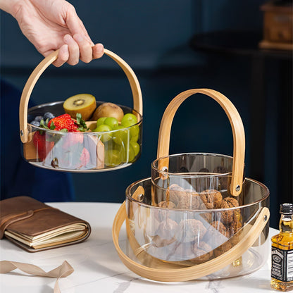 Opbergmanden - HomeStyle - Glas Design - Houten Handvaten