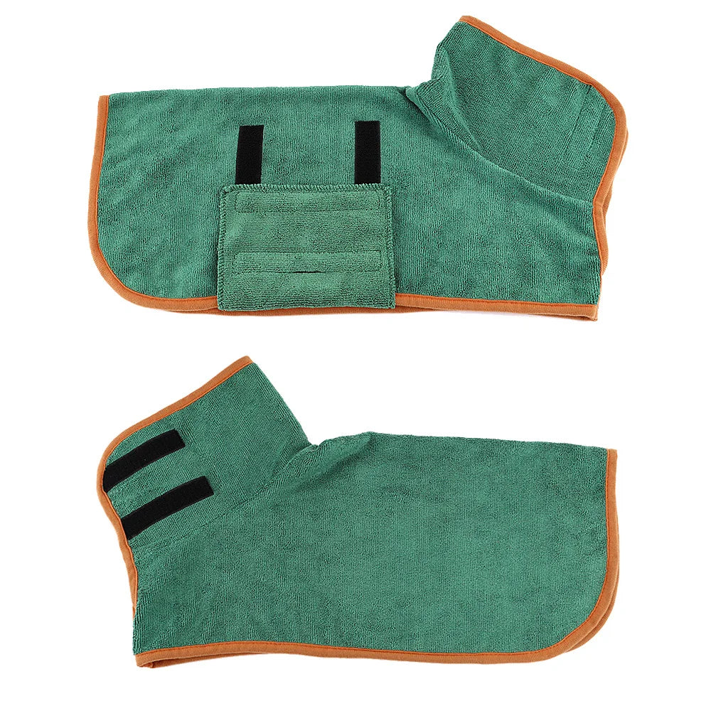 Hondenbadjas - PawsDry - Sneldrogende Stof - Verstelbare Pasvorm