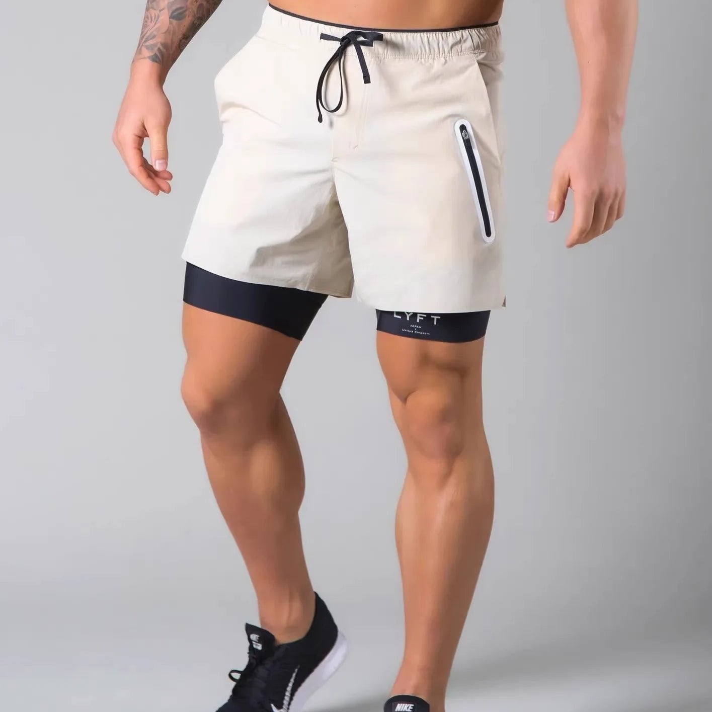 Shorts - GymFit - 2-in-1 Design - Prestaties Kleding