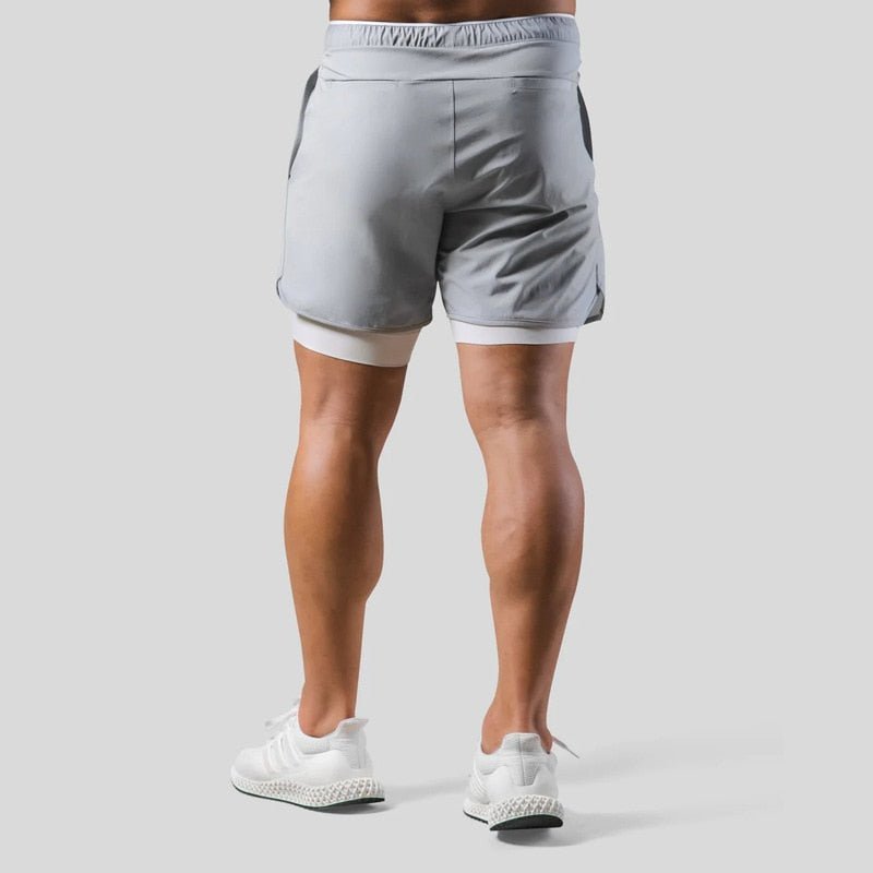 Shorts - GymFit - 2-in-1 Design - Prestaties Kleding