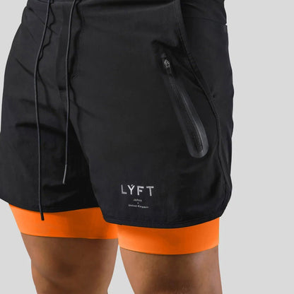 Shorts - GymFit - 2-in-1 Design - Prestaties Kleding