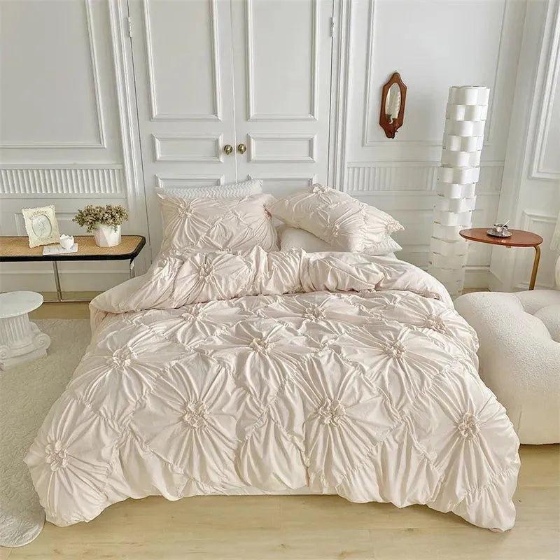 Beddengoed Set - LuxeDream - Pinch Pleated - Boho Chic Design