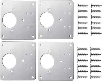 Keuken Scharnier Reparatie Kit - FixMaster - Duurzaam Plaat - Eenvoudige Installatie
