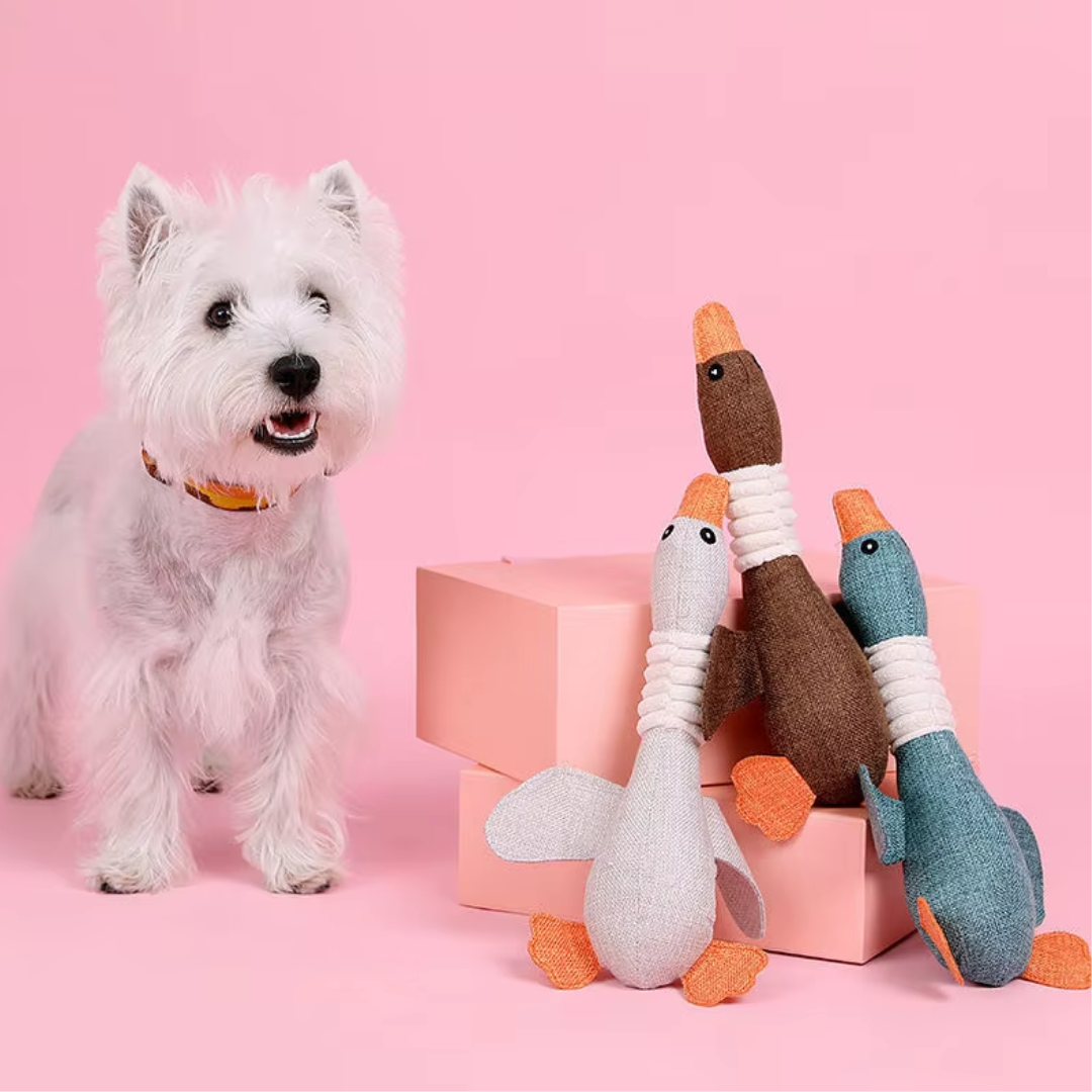 Honden Pluche Gans Speelgoed - GooseBuddy - Piepend Plezier - Zachte Textuur