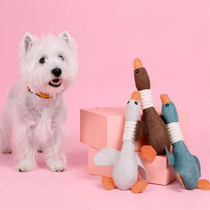 Honden Pluche Gans Speelgoed - GooseBuddy - Piepend Plezier - Zachte Textuur
