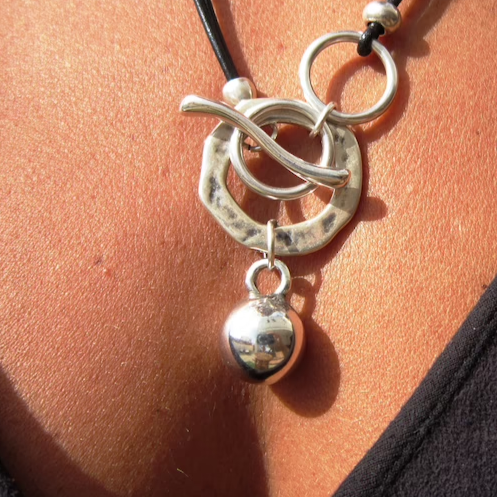 Zilveren Hanger Ketting - Elvora - Vintage Sieradenstijl - Elegant Cadeau voor Haar