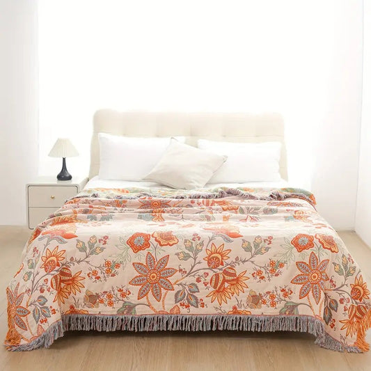 Dekens - CozyNest - Bloemen Design - Zachte Comfort