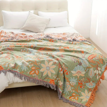 Dekens - CozyNest - Bloemen Design - Zachte Comfort