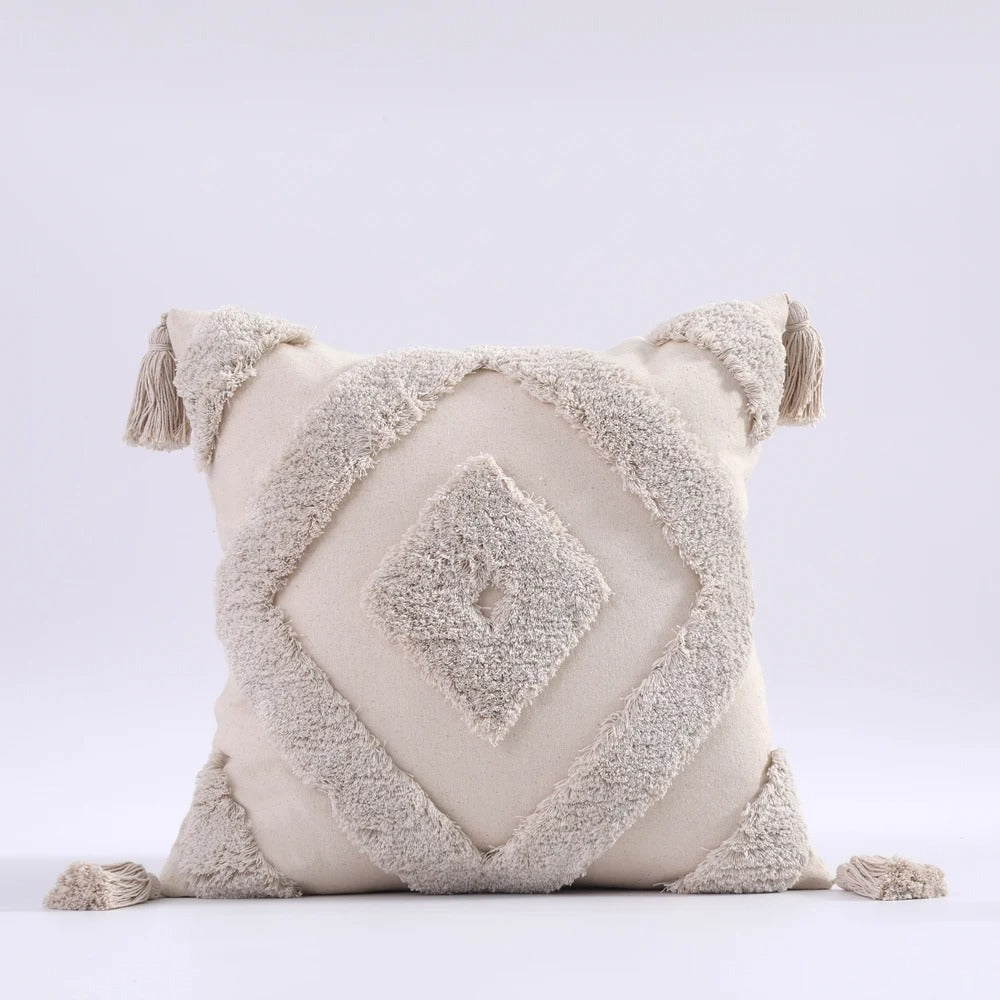 Decoratieve Kussenhoes - VivaHome - Boho Tufted - Marokkaanse Flair