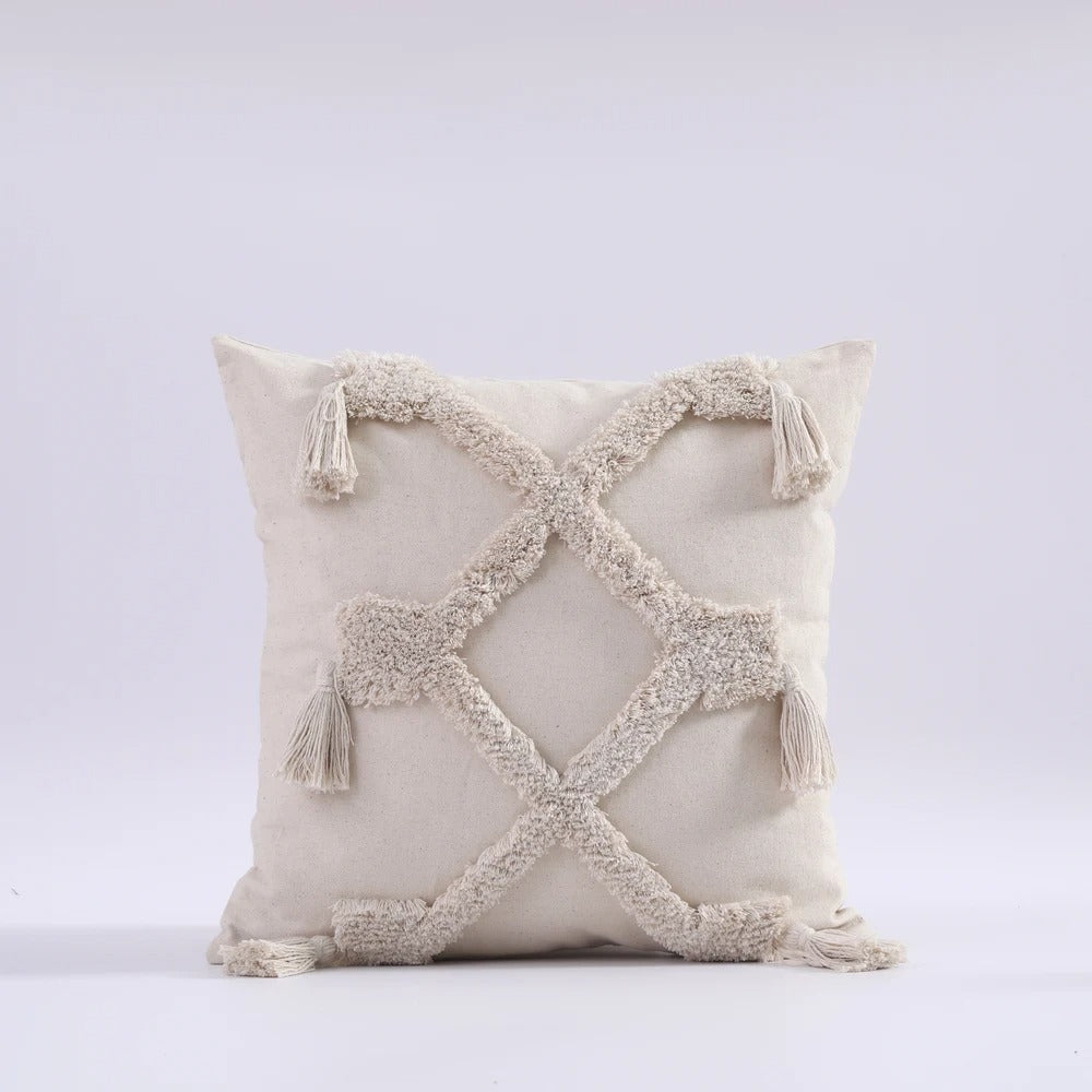 Decoratieve Kussenhoes - VivaHome - Boho Tufted - Marokkaanse Flair