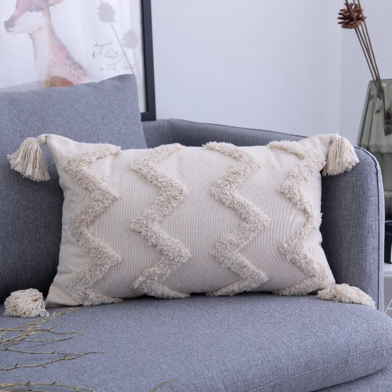 Decoratieve Kussenhoes - VivaHome - Boho Tufted - Marokkaanse Flair