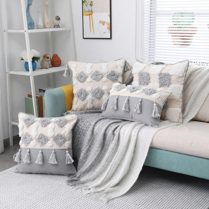 Decoratieve Kussenhoes - VivaHome - Boho Tufted - Marokkaanse Flair