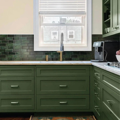 Wandstickers - DecoFlex - Groene Baksteenpatroon - Waterdicht Peel & Stick