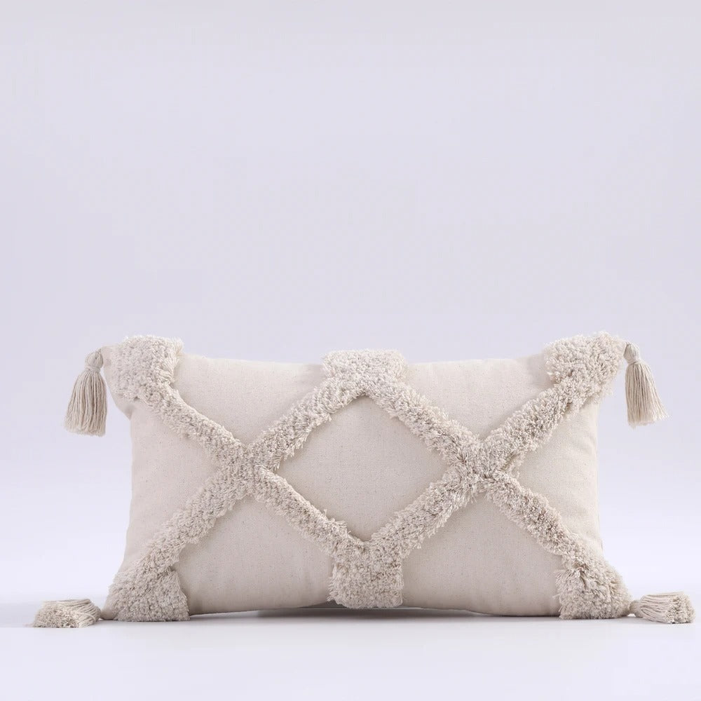 Decoratieve Kussenhoes - VivaHome - Boho Tufted - Marokkaanse Flair