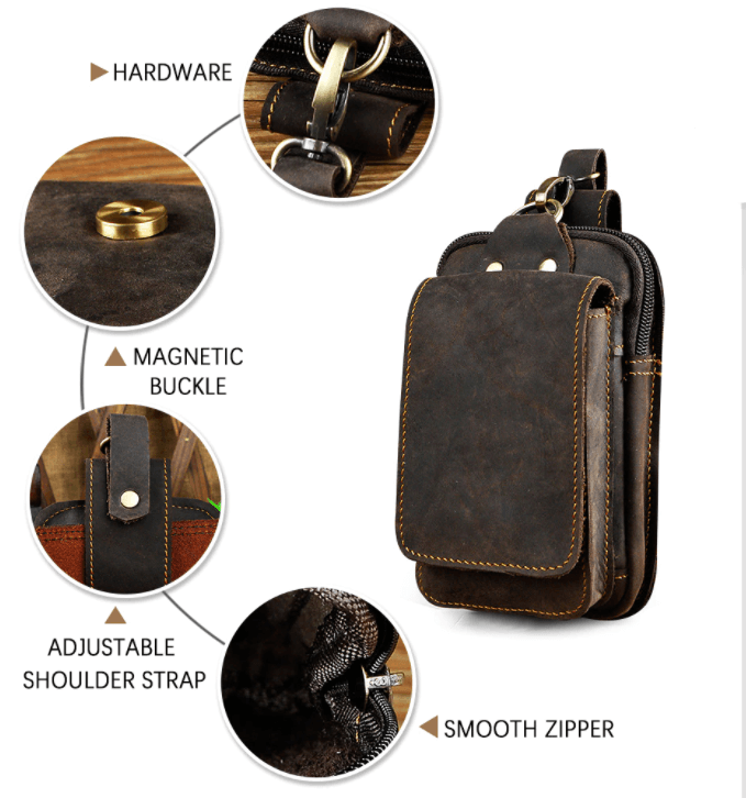 Heuptas - LeatherLux - Echt Leer - Stijlvol Design