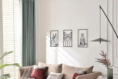 Wanddecoratie - NordicStyle - Abstracte Silhouet - IJzeren Decoratie