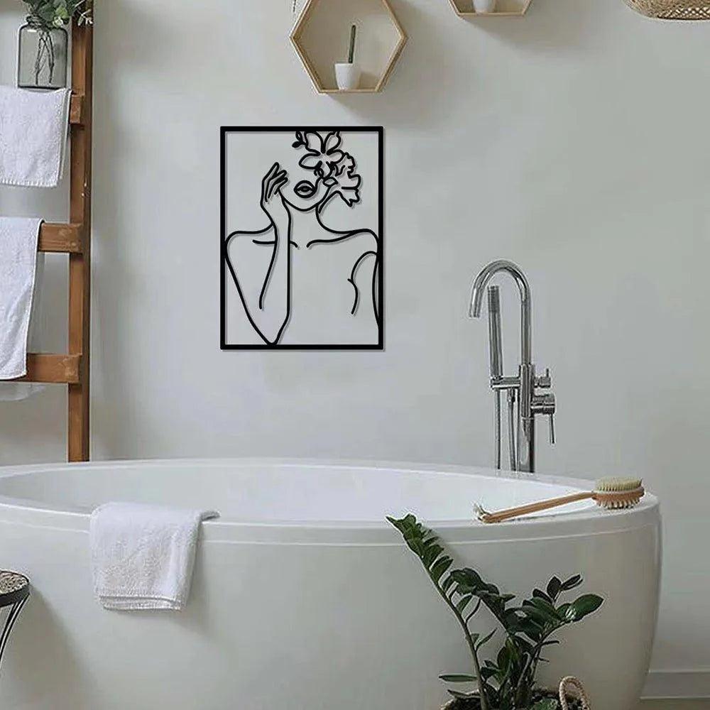 Wanddecoratie - NordicStyle - Abstracte Silhouet - IJzeren Decoratie