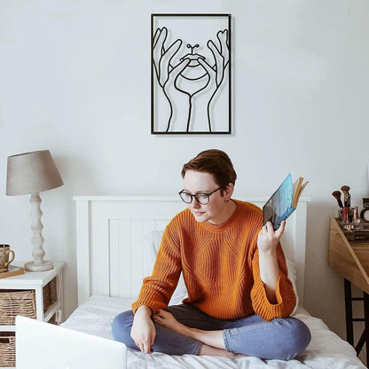 Wanddecoratie - NordicStyle - Abstracte Silhouet - IJzeren Decoratie