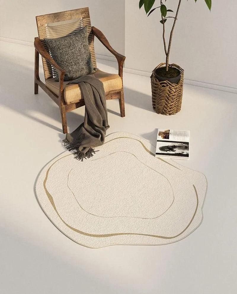 Vloerkleed - LuxeWeave - Geometrisch Design - Elegante Beige