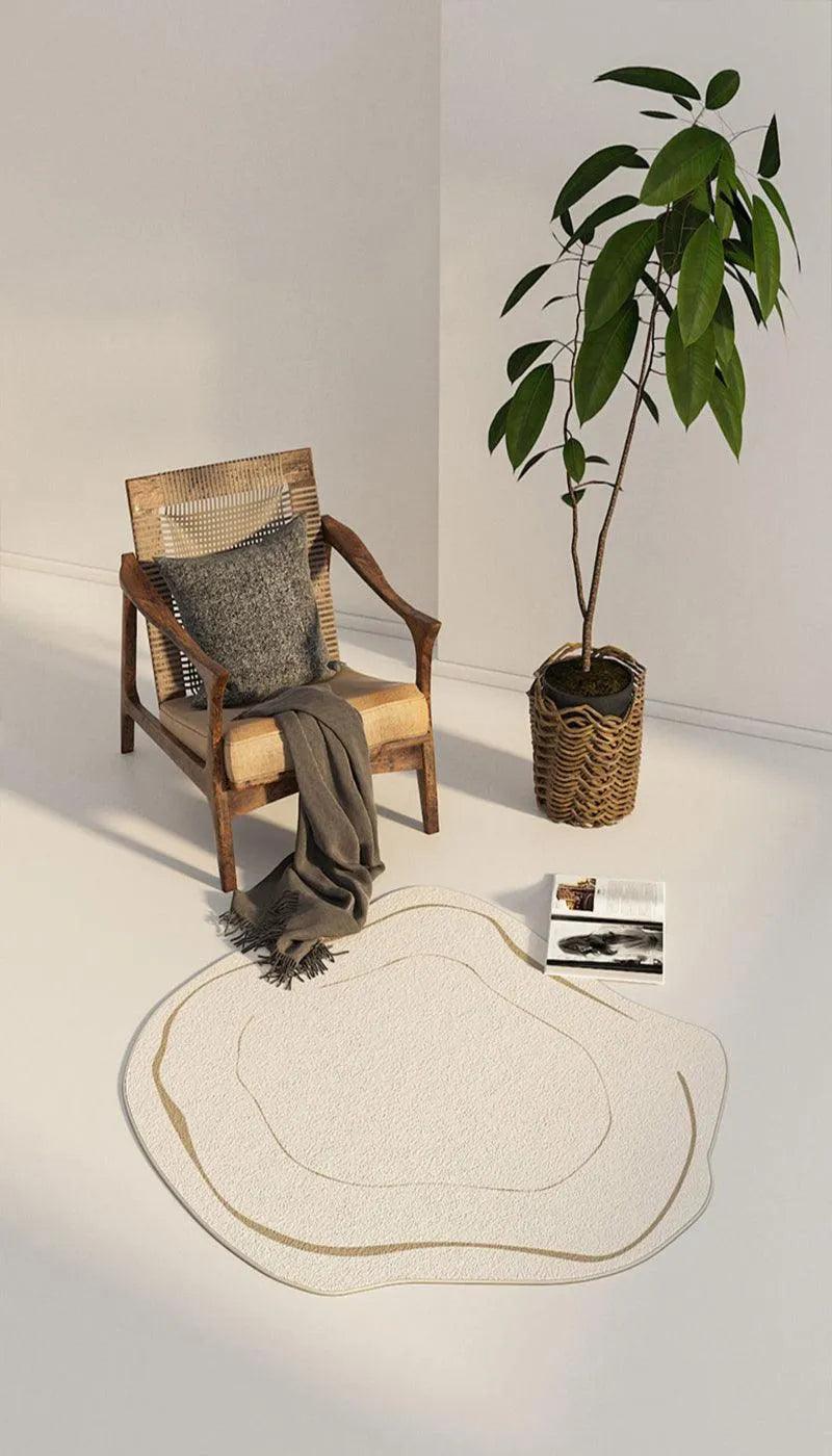 Vloerkleed - LuxeWeave - Geometrisch Design - Elegante Beige