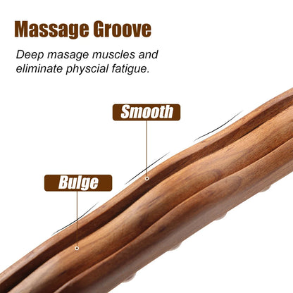 Houten Gua Sha Stick - Relaxa - Rug Schouder Massage - Vet Verbrand Tool