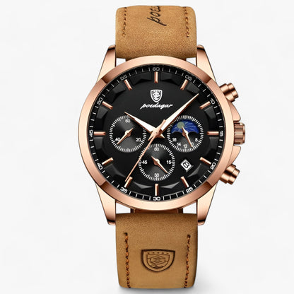 Heren Luxe Horloge - TimeMaster - Verfijnd Design - Precisie Vakmanschap