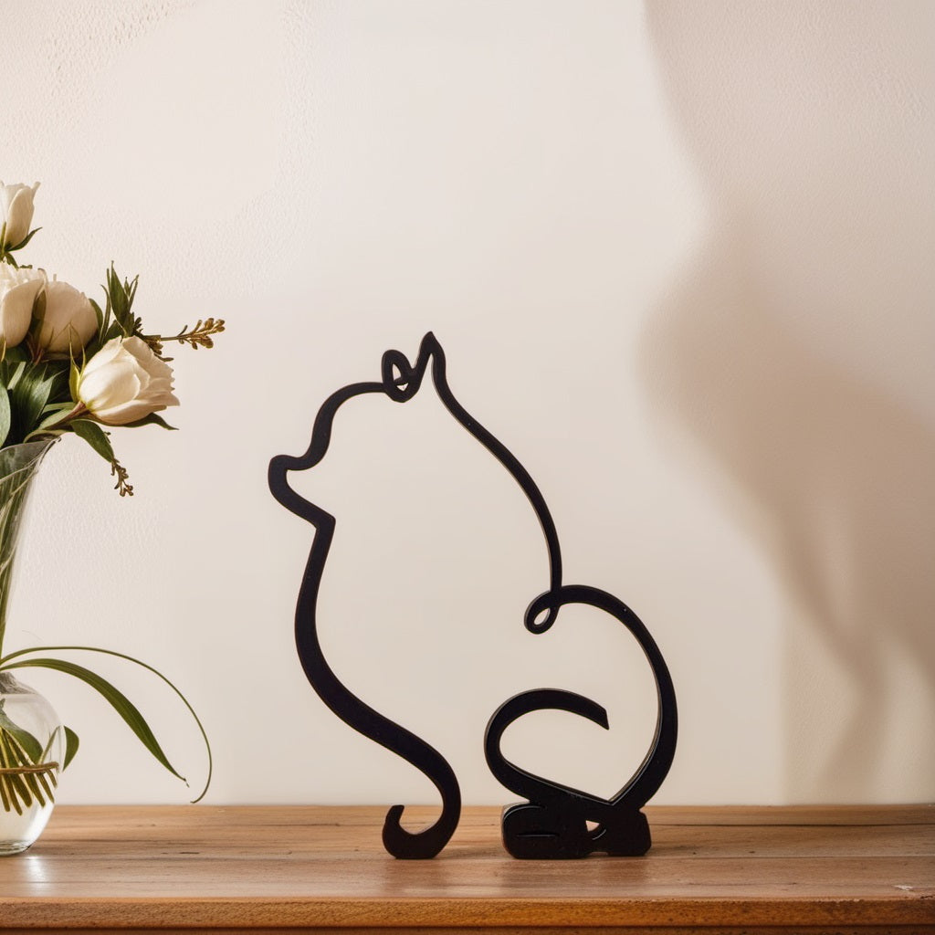 Hondensculptuur - Artistry - Abstract Design - Unieke Woondecoratie