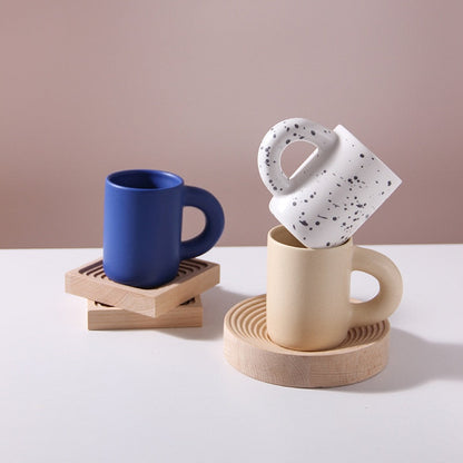 Keramische Mok - PureCup - Geometrisch Ontwerp - Elegante Woondecoratie