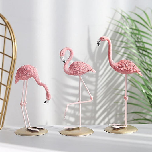 Beeldjes - TropiCharm - Exotisch Design - Flamingo Decor