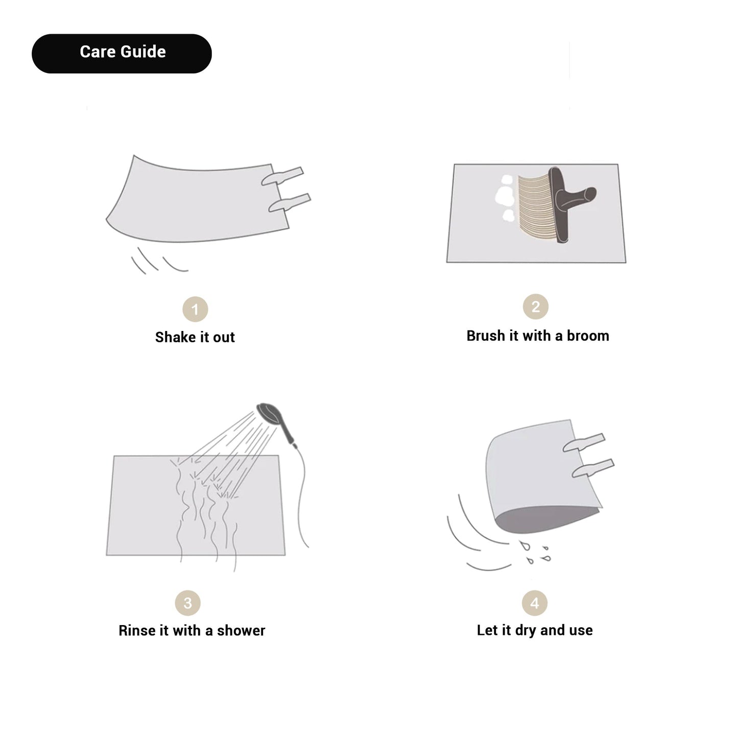 Badmat - SoftStep - Anti-slip Design - Scandinavische Stijl