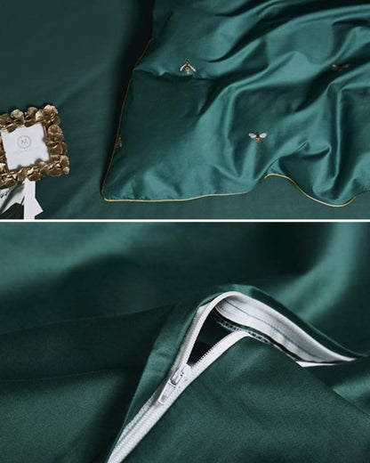 Beddengoed Set - SleepEase - 100% Katoen - Apiculture Design