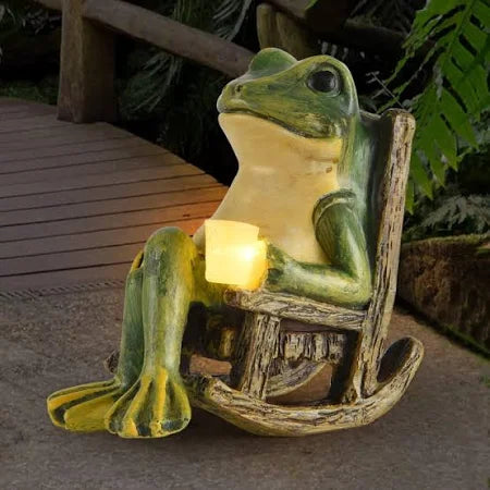 Tuindecoratie - GlowFrog - Zonne-energie Lamp - Buiten Decor