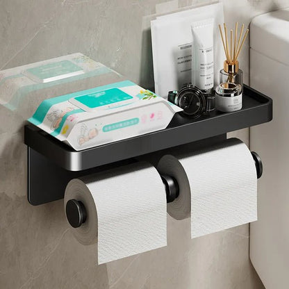 Toiletrolhouder - LuxiPro - Wandmontage - Badkamer Organizer