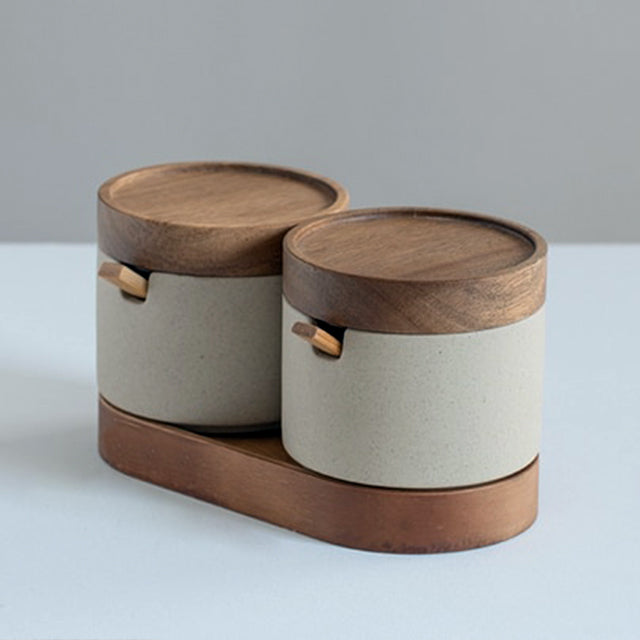 Specerijenpot Set - PureEssence - Rustieke Design - Keukenopslag