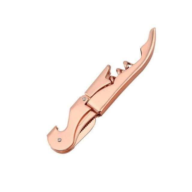 Kurkentrekker - TwistPro - Dubbele Scharnier - Roze Gouden Afwerking