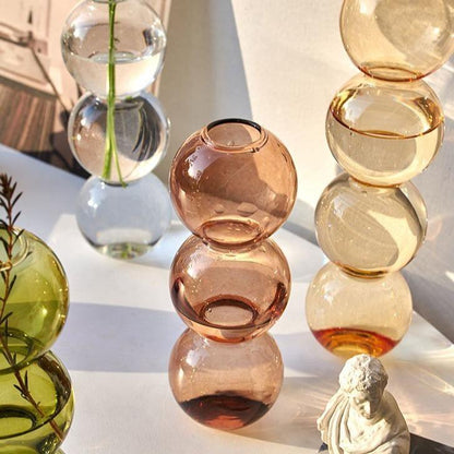Glazen Vaas - BubbleGlass - Decoratief Design - Elegante Woondecoratie